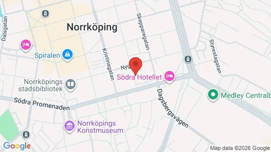 Lägenheter att hyra i Norrköping - kort over placeringen