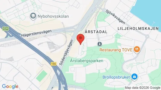 Lägenheter att hyra i Södermalm - kort over placeringen