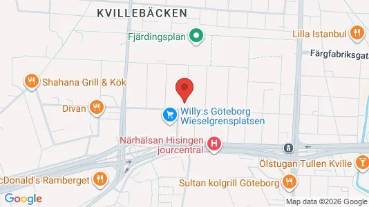 Lägenheter att hyra i Lundby - kort over placeringen