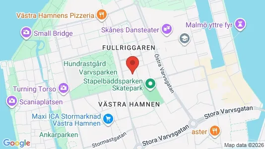 Lägenheter att hyra i Malmö Centrum - kort over placeringen