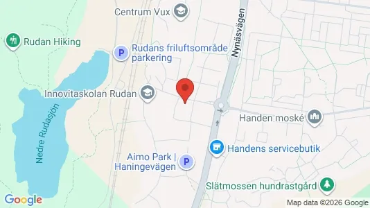 Lägenheter att hyra i Haninge - kort over placeringen