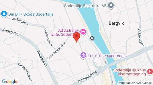 Lägenheter att hyra i Södertälje - kort over placeringen