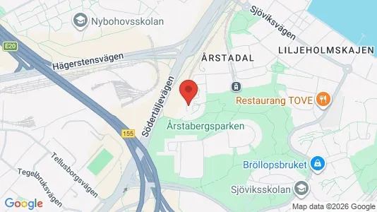 Lägenheter att hyra i Södermalm - kort over placeringen