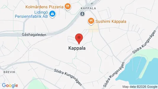 Lägenheter att hyra i Lidingö - kort over placeringen
