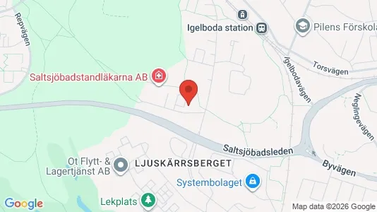 Lägenheter att hyra i Nacka - kort over placeringen