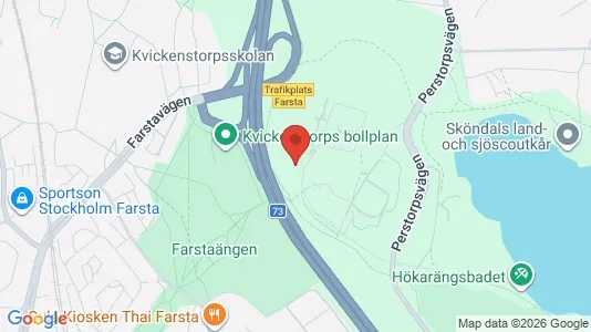Lägenheter att hyra i Huddinge - kort over placeringen