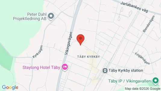 Lägenheter att hyra i Täby - kort over placeringen