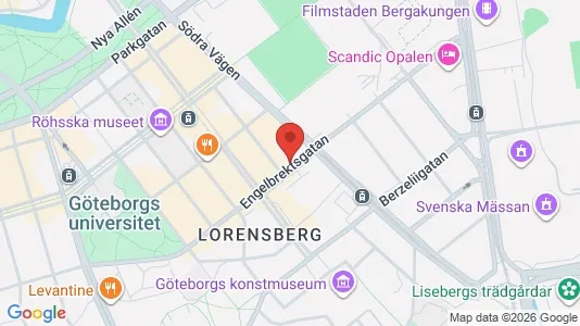 Lägenheter att hyra i Göteborg Centrum - kort over placeringen