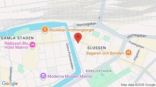 Lägenheter att hyra i Malmö Centrum - kort over placeringen