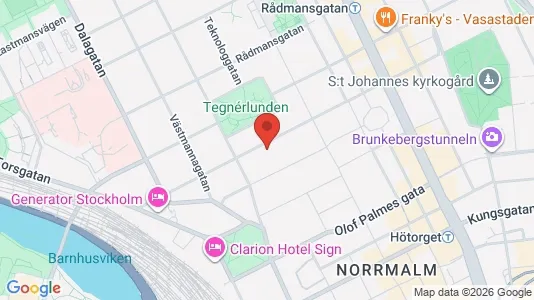 Lägenheter att hyra i Stockholm Innerstad - kort over placeringen