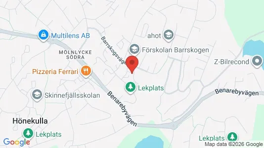 Lägenheter att hyra i Härryda - kort over placeringen
