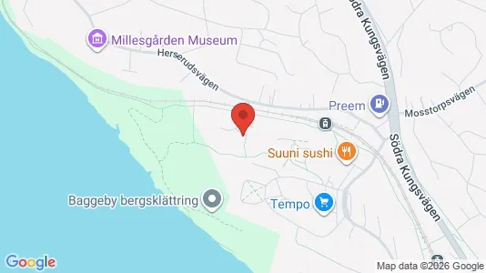 Lägenheter att hyra i Lidingö - kort over placeringen