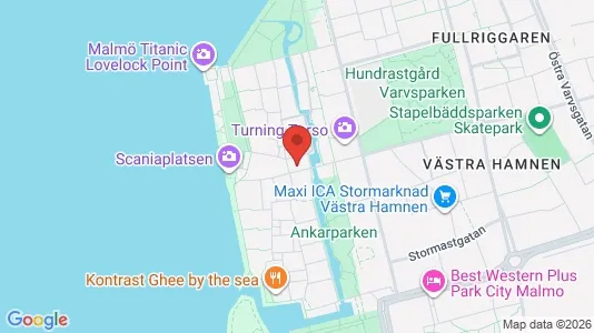 Lägenheter att hyra i Malmö Centrum - kort over placeringen