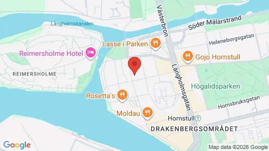 Lägenheter att hyra i Södermalm - kort over placeringen