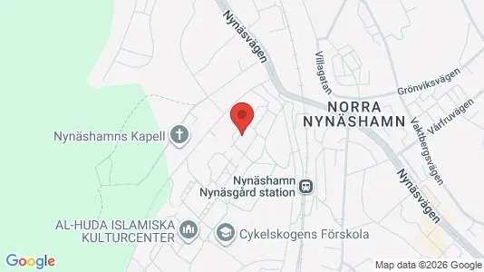 Lägenheter att hyra i Nynäshamn - kort over placeringen
