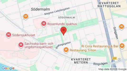 Lägenheter att hyra i Södermalm - kort over placeringen