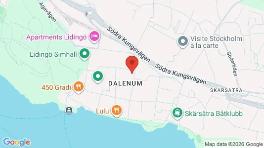 Lägenheter att hyra i Lidingö - kort over placeringen