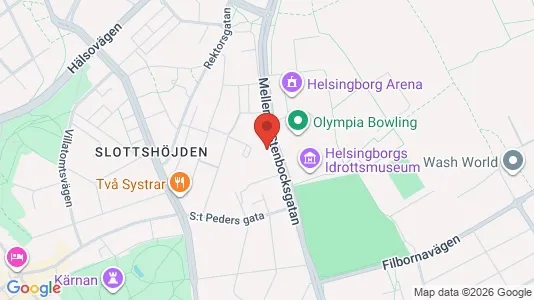 Lägenheter att hyra i Helsingborg - kort over placeringen