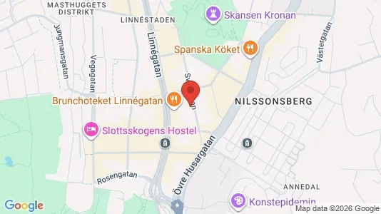 Lägenheter att hyra i Göteborg Centrum - kort over placeringen