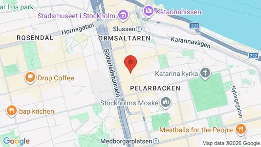 Lägenheter att hyra i Södermalm - kort over placeringen