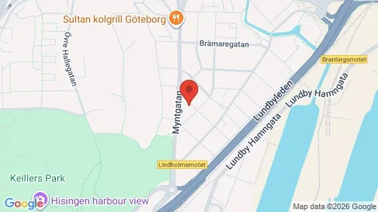 Lägenheter att hyra i Lundby - kort over placeringen