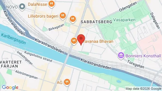 Lägenheter att hyra i Vasastan - kort over placeringen