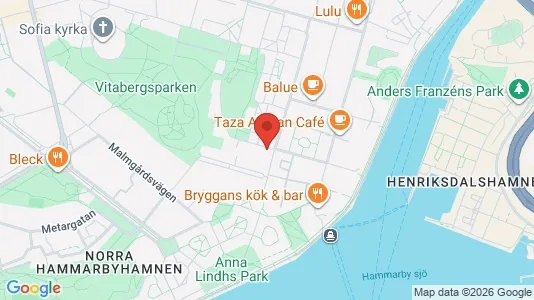 Lägenheter att hyra i Södermalm - kort over placeringen
