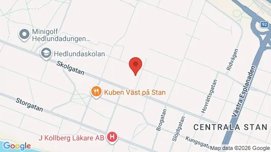 Lägenheter att hyra i Umeå - kort over placeringen