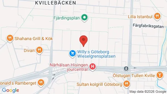 Lägenheter att hyra i Lundby - kort over placeringen