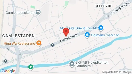 Lägenheter att hyra i Göteborg Östra - kort over placeringen