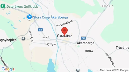Lägenheter att hyra i Österåker - kort over placeringen