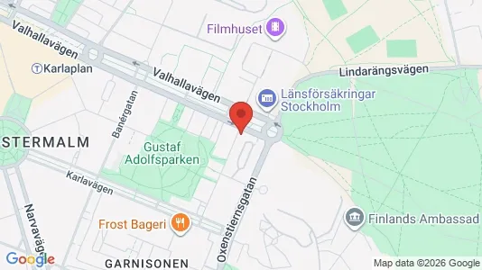 Lägenheter att hyra i Östermalm - kort over placeringen