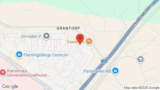Lägenheter att hyra i Huddinge - kort over placeringen