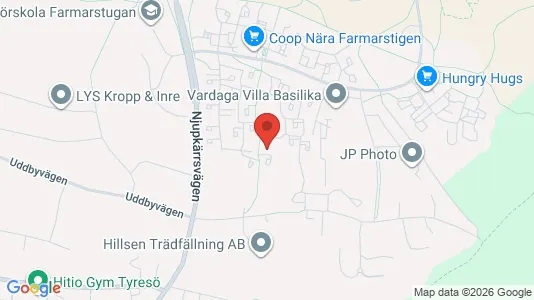 Lägenheter att hyra i Tyresö - kort over placeringen