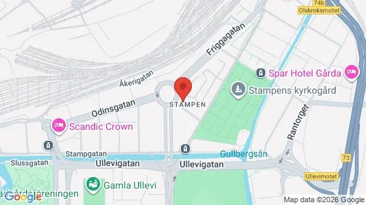 Lägenheter att hyra i Göteborg Centrum - kort over placeringen