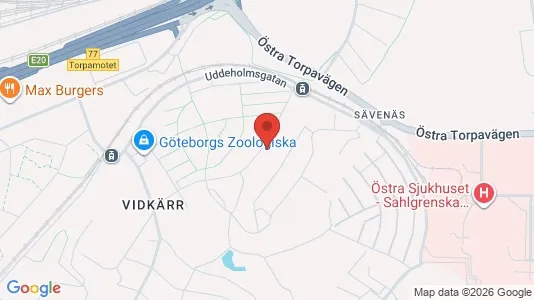 Lägenheter att hyra i Örgryte-Härlanda - kort over placeringen