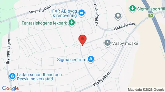 Lägenheter att hyra i Upplands Väsby - kort over placeringen