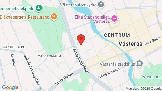 Lägenheter att hyra i Västerås - kort over placeringen