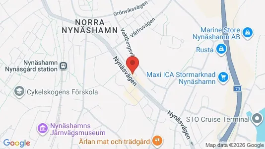 Lägenheter att hyra i Nynäshamn - kort over placeringen