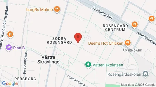 Lägenheter att hyra i Rosengård - kort over placeringen