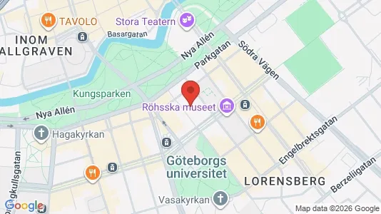 Lägenheter att hyra i Göteborg Centrum - kort over placeringen