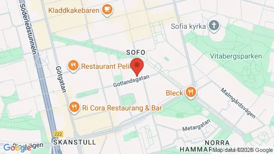 Lägenheter att hyra i Södermalm - kort over placeringen