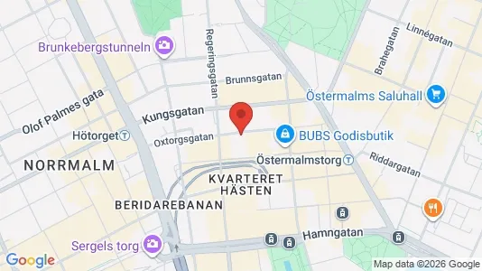 Lägenheter att hyra i Stockholm Innerstad - kort over placeringen