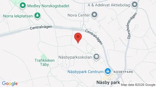 Lägenheter att hyra i Täby - kort over placeringen