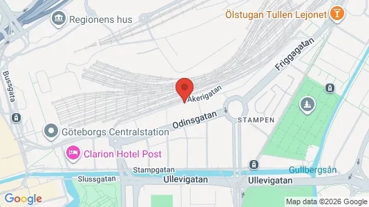 Lägenheter att hyra i Göteborg Centrum - kort over placeringen
