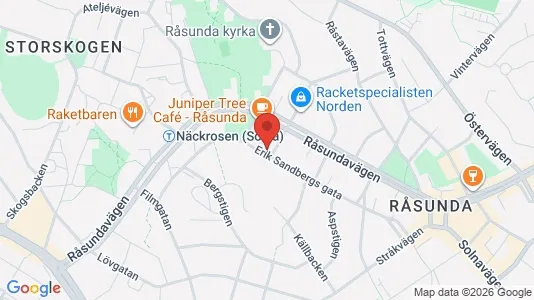 Lägenheter att hyra i Solna - kort over placeringen