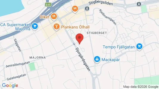 Lägenheter att hyra i Majorna-Linné - kort over placeringen