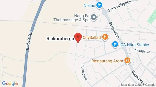 Lägenheter att hyra i Uppsala - kort over placeringen