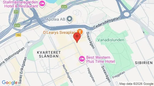 Lägenheter att hyra i Vasastan - kort over placeringen