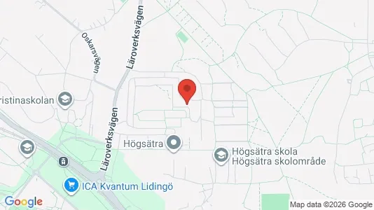 Lägenheter att hyra i Lidingö - kort over placeringen